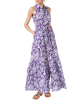 Woman halterneck dress with paisley print - MC2 Saint Barth