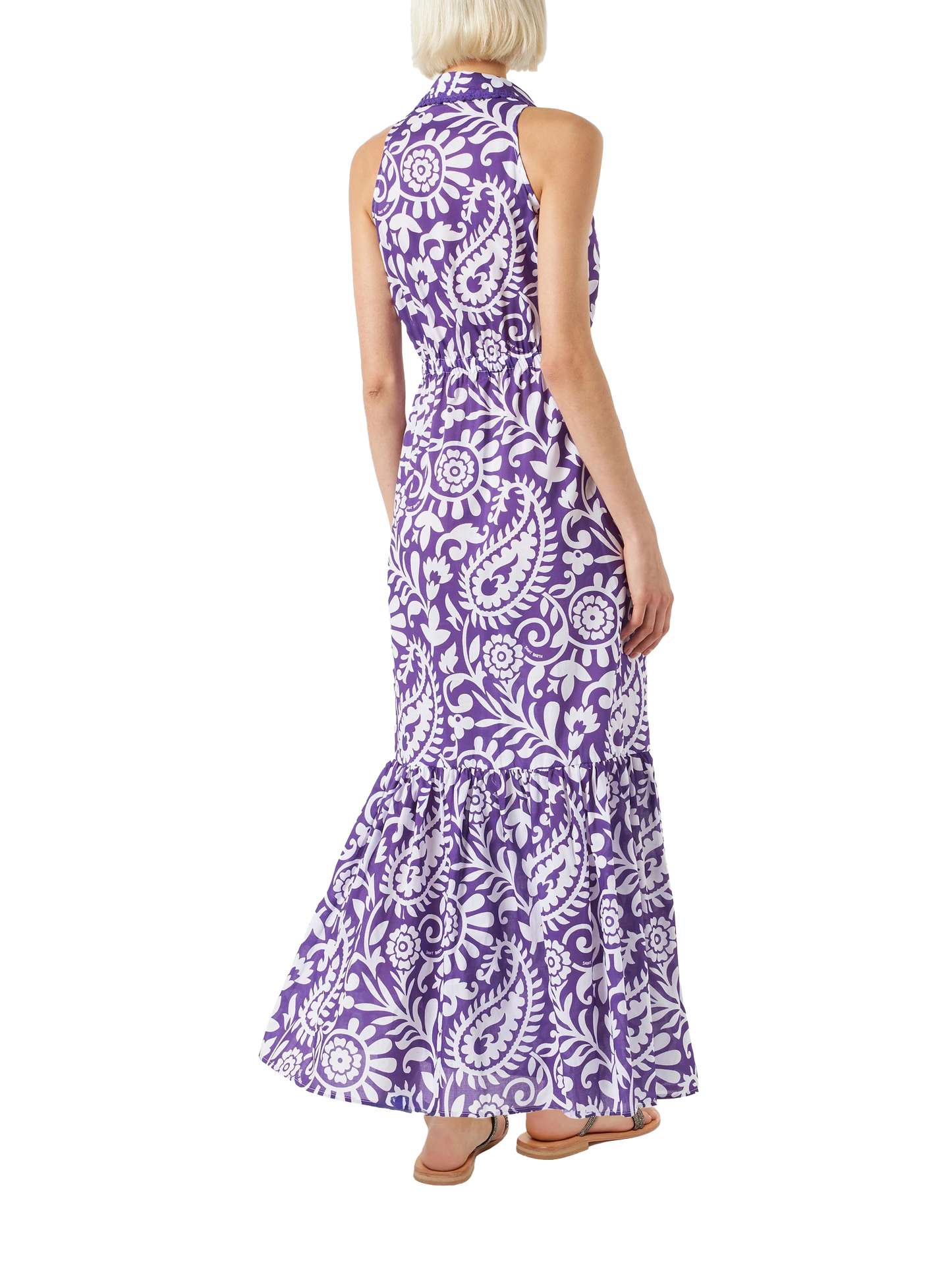 Woman halterneck dress with paisley print - MC2 Saint Barth