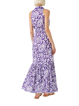 Woman halterneck dress with paisley print - MC2 Saint Barth