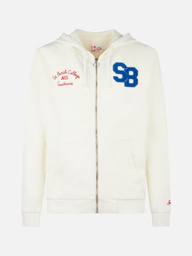Man cotton sweatshirt with patch and embroidery - MC2 Saint Barth