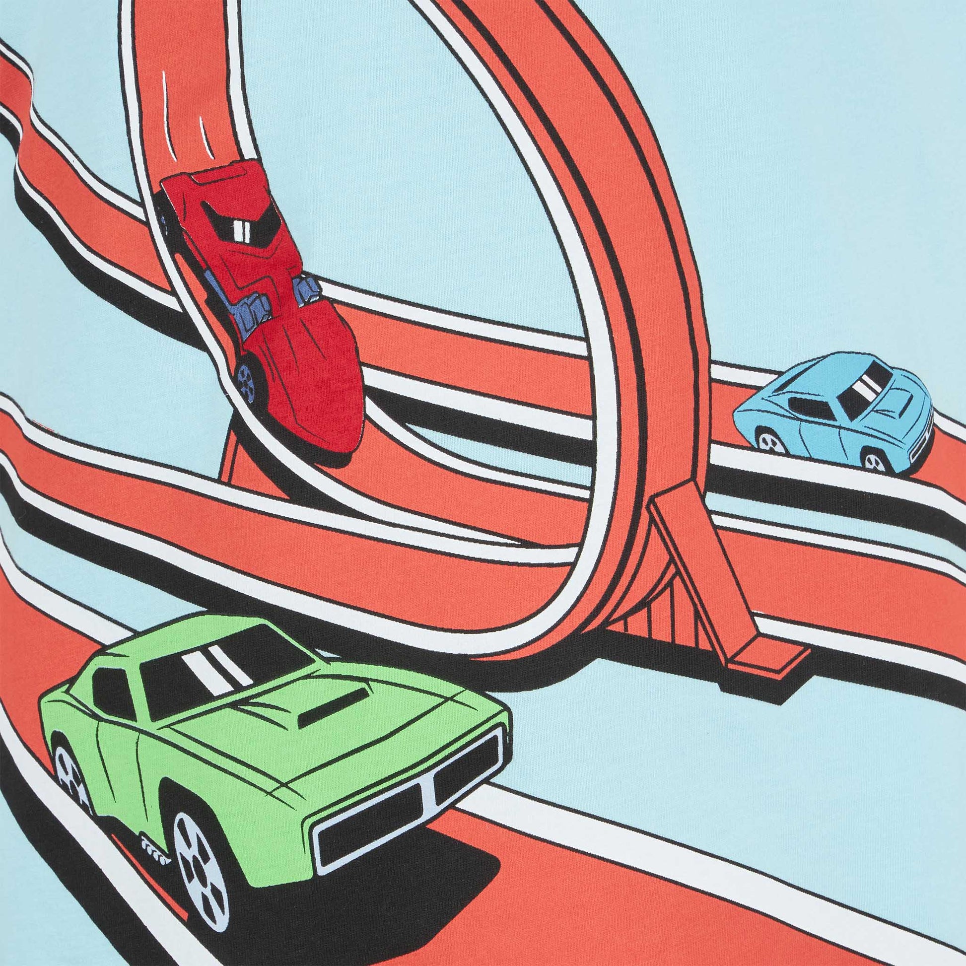 Boy water green cotton t-shirt with Hot Wheels print | HOT WHEELS SPECIAL EDITION - MC2 Saint Barth