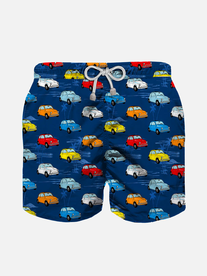 Mc2 Saint Barth Costume da bagno da bambino stampa auto multicolore