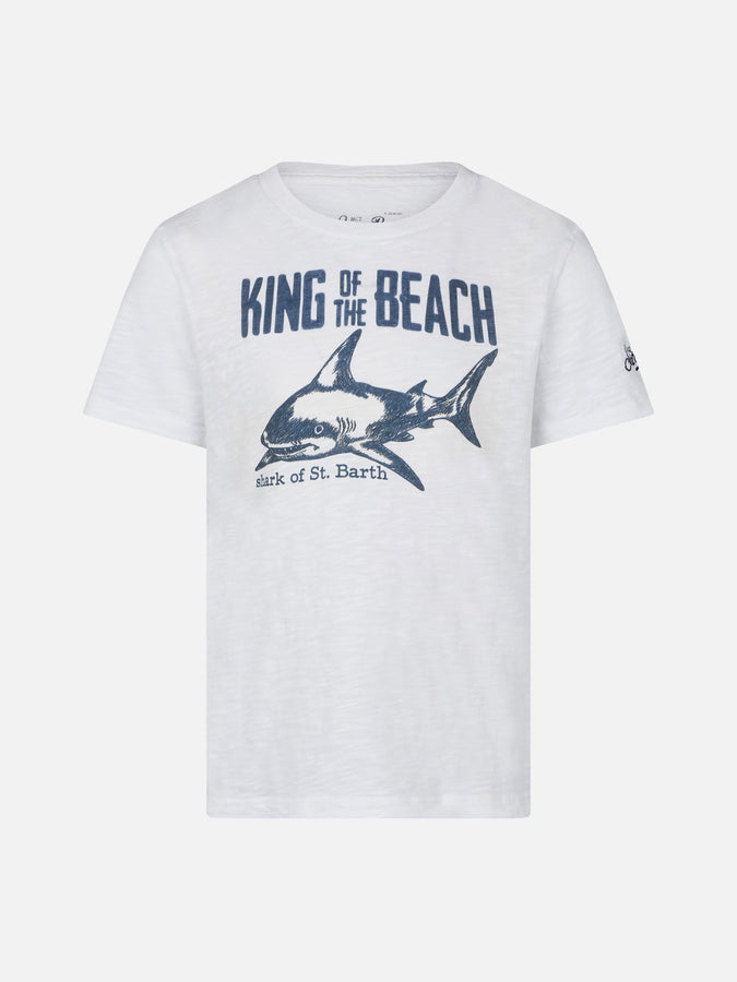 Mc2 Saint Barth T-Shirt da bambino stampa King of The Beach