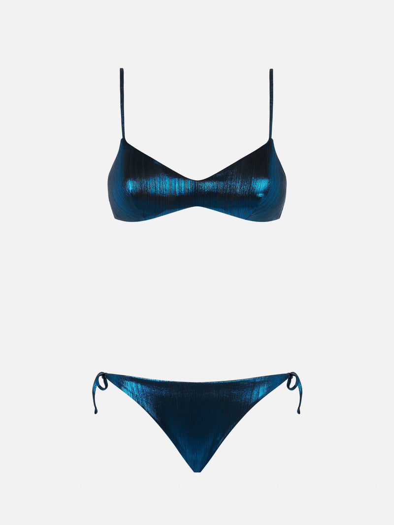 Laminierter Bralette-Bikini für Damen