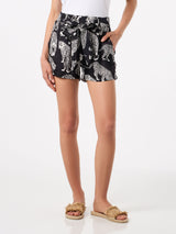 Tiger print woman shorts