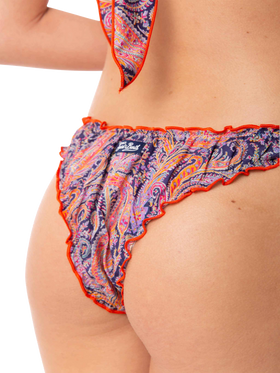 Woman cheeky swim briefs with Liberty print | Made with Liberty fabric - MC2 Saint Barth
