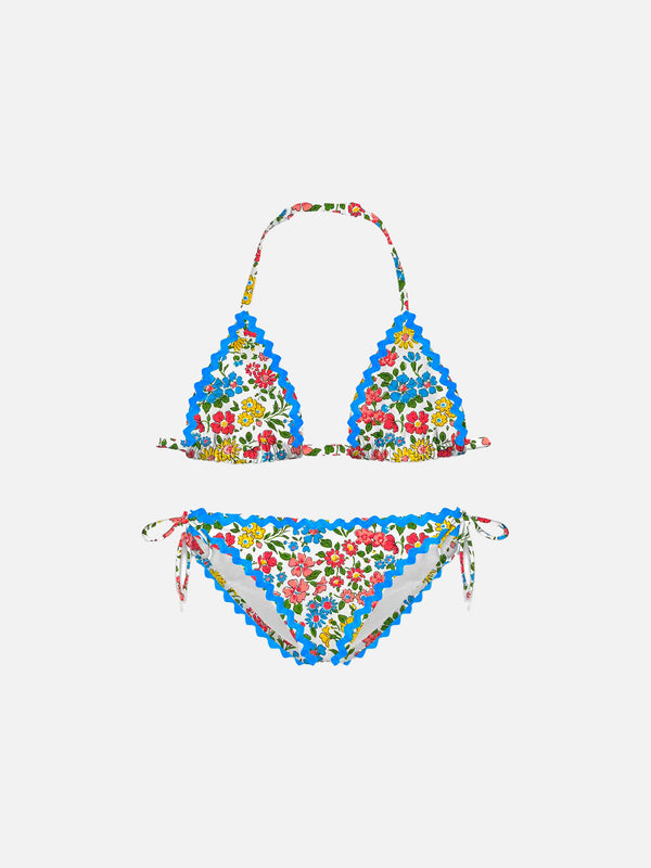 Girl bikini with flower print | Made with Liberty fabric