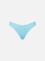 Woman light blue swim briefs