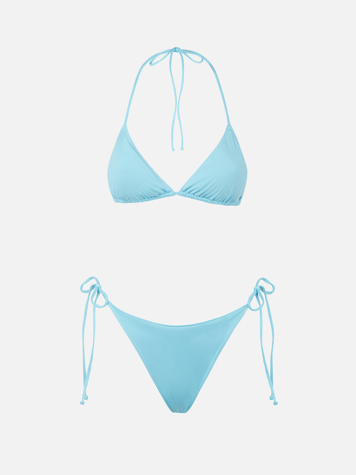 Leah Marielle hellblauer Triangel-Bikini 
