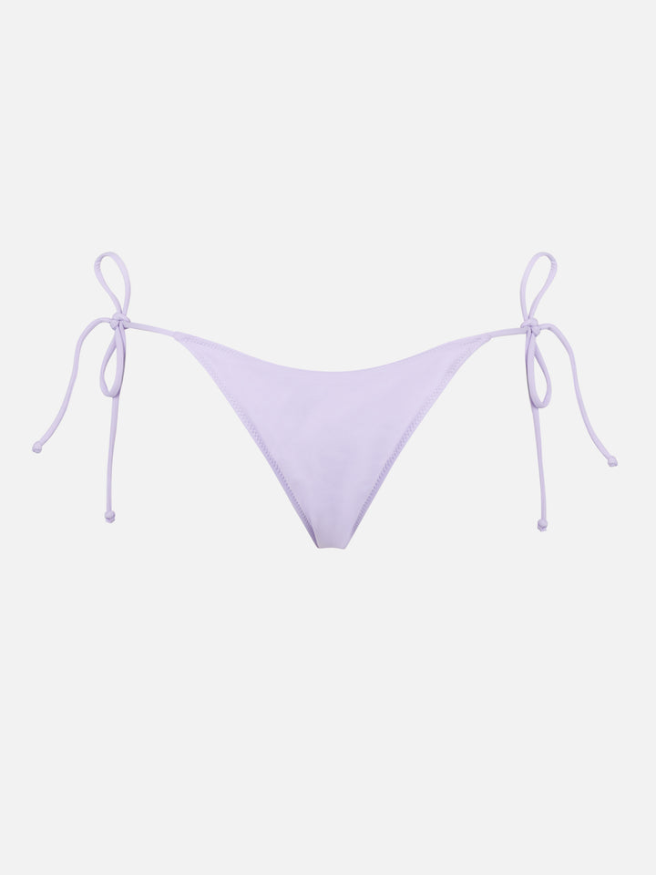 Woman lilac swim briefs with side laces - MC2 Saint Barth