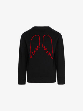 Kid sweater with Lucifer embroidery - MC2 Saint Barth