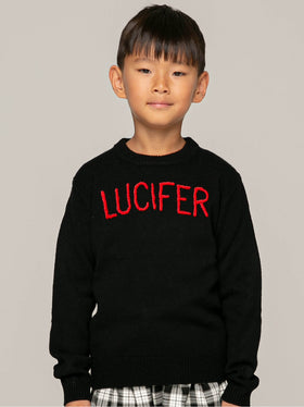 Kid sweater with Lucifer embroidery - MC2 Saint Barth