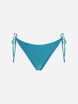 Light blue lurex swim briefs