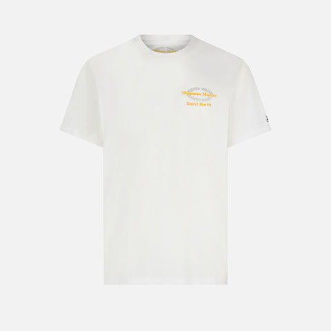 Man cotton t-shirt with Magnum Marine Saint Barth print - MC2 Saint Barth