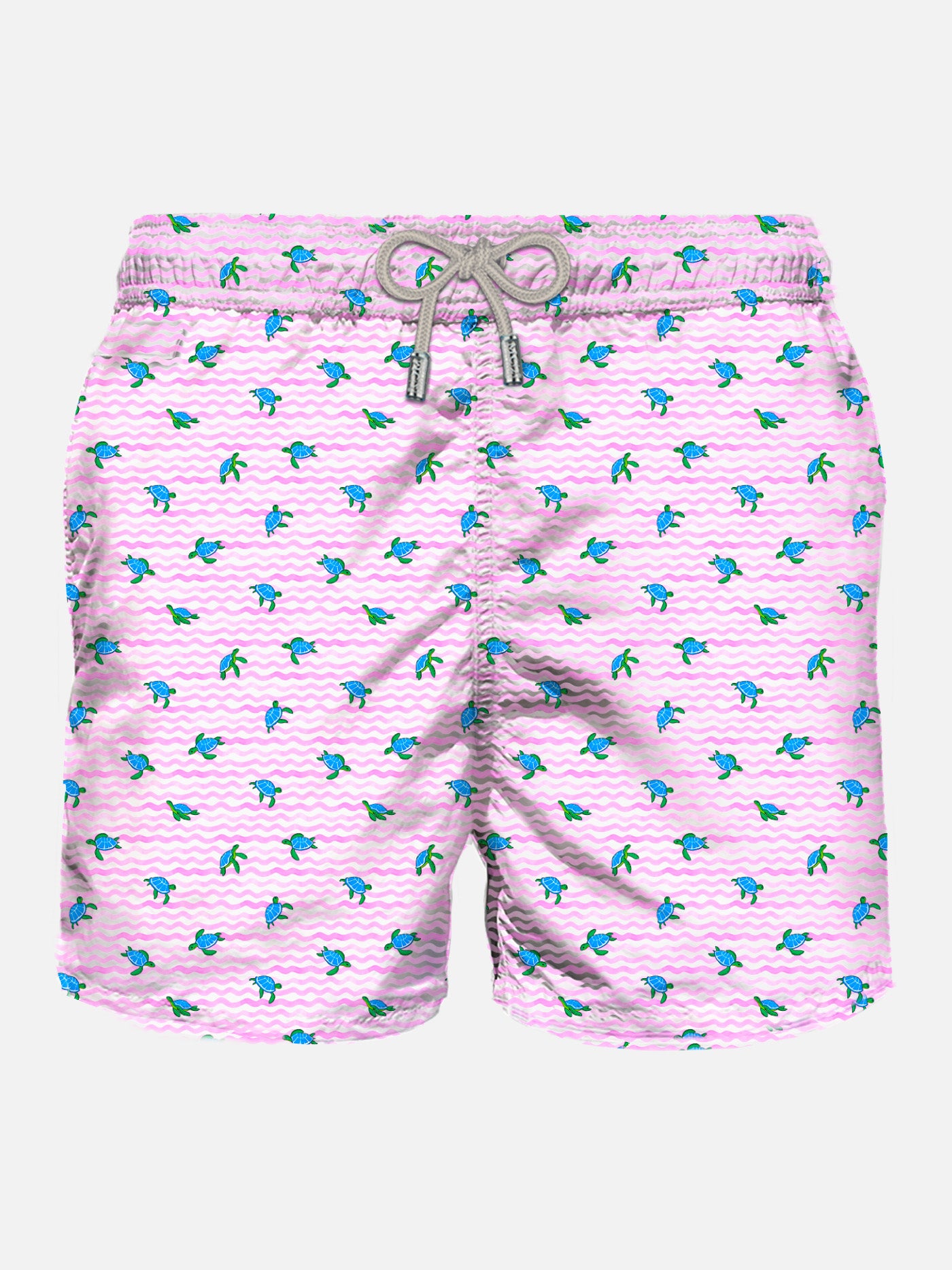 Comfort Light classic stretch swim shorts with sea turtles print - MC2 Saint Barth