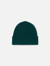 Man green beanie with St. Barth embroidery