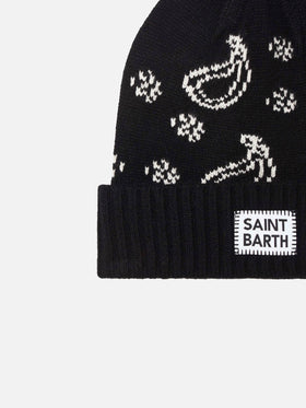 Man beanie with bandanna print - MC2 Saint Barth