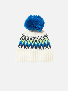 Man beanie with Icelandic jacquard - MC2 Saint Barth