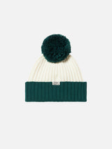 Man beanie with pompon