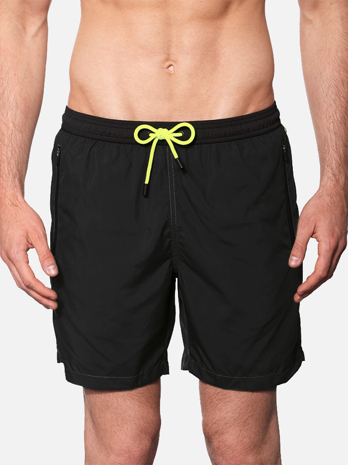 Man black zipped swim shorts - MC2 Saint Barth