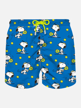 Herren-Badeshorts aus leichtem Stoff mit Snoopy Padel-Aufdruck | SNOOPY – PEANUTS™ SONDEREDITION