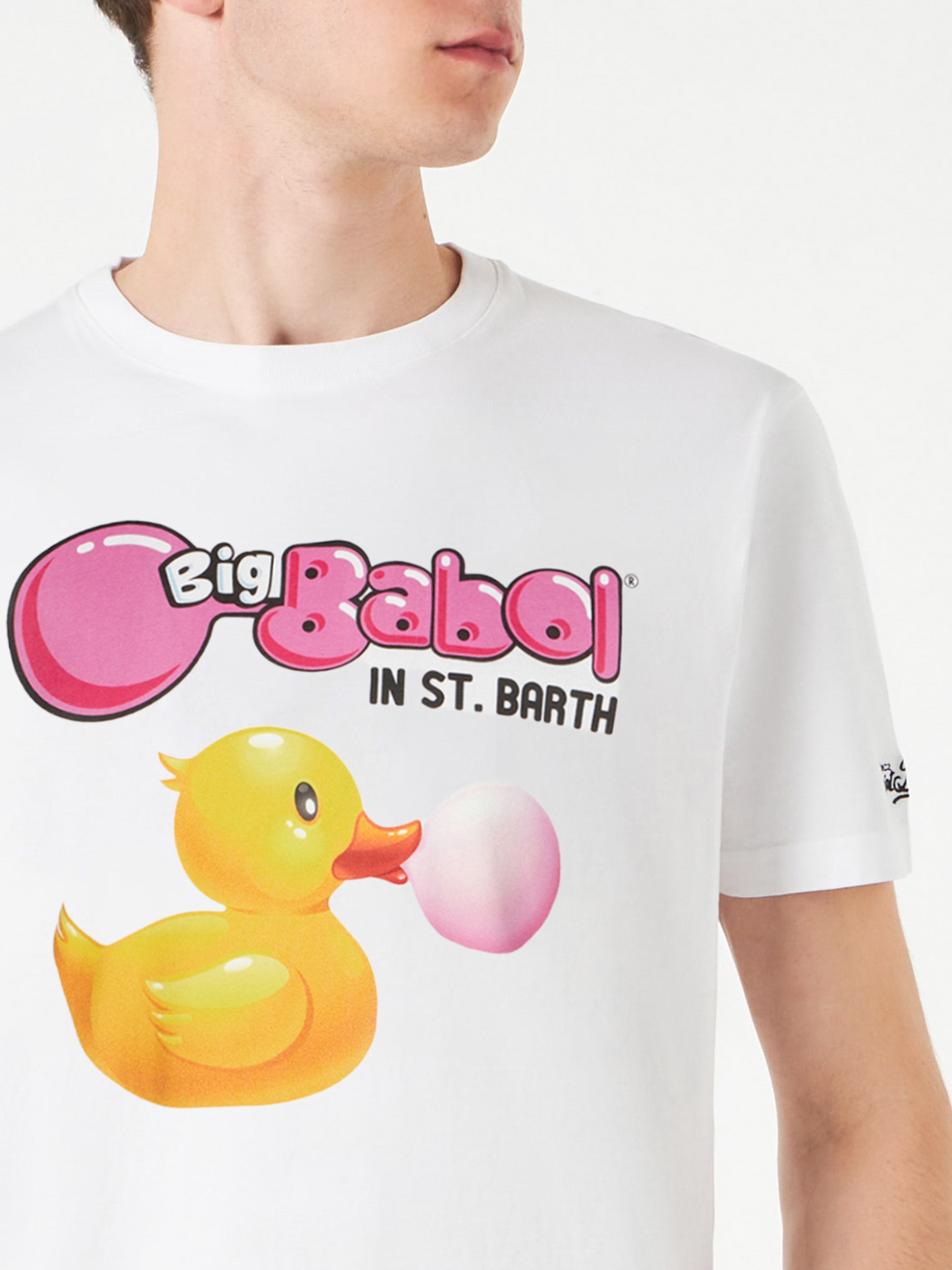 T-shirt da uomo in cotone con stampa papera Big Babol | BIG BABOL� EDI �  MC2 Saint Barth
