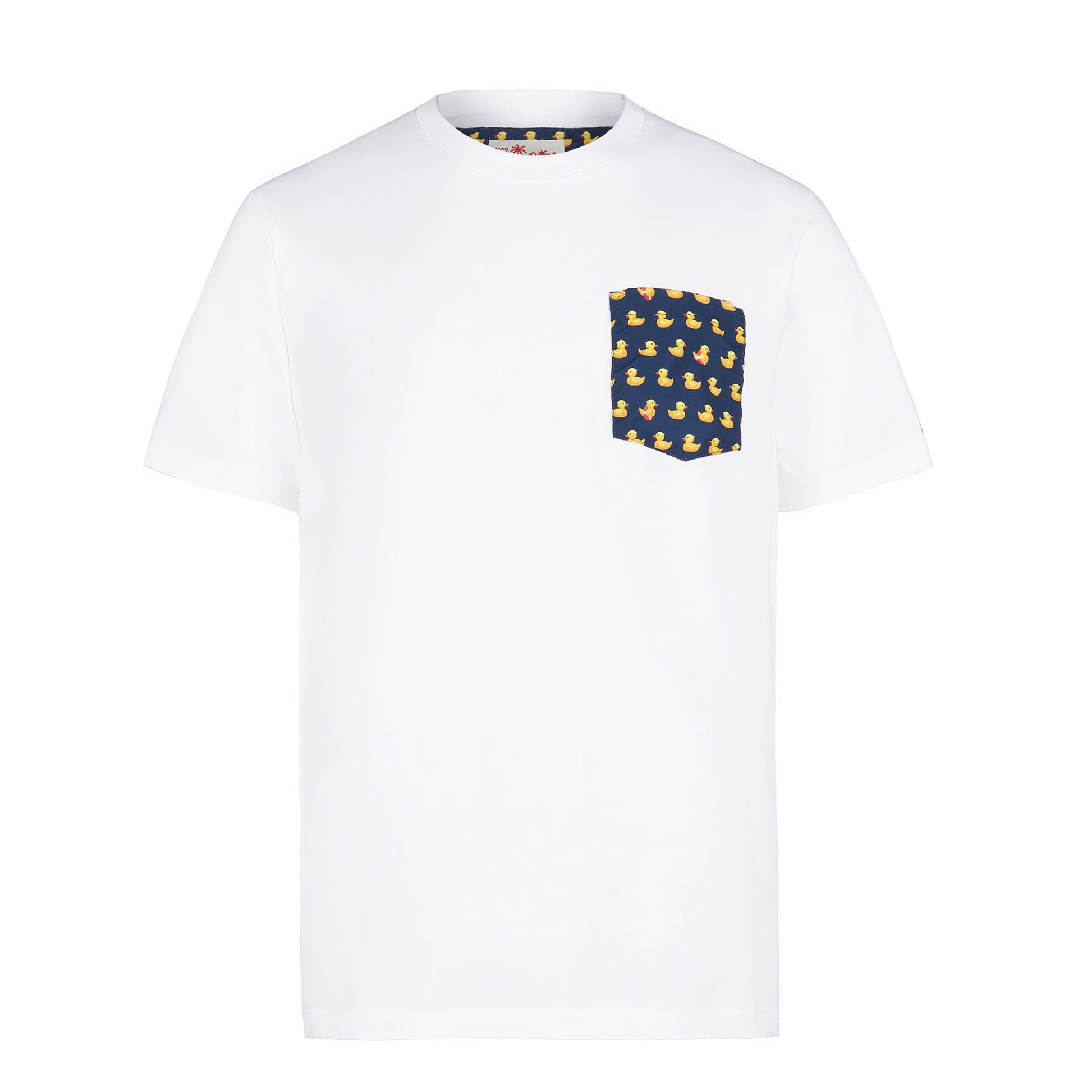 Man cotton t-shirt Austin with ducky pocket - MC2 Saint Barth