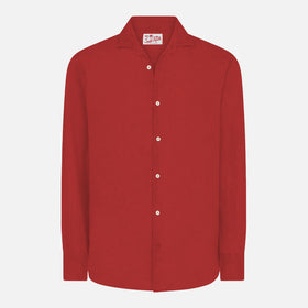 Man burgundy linen Pamplona shirt - MC2 Saint Barth