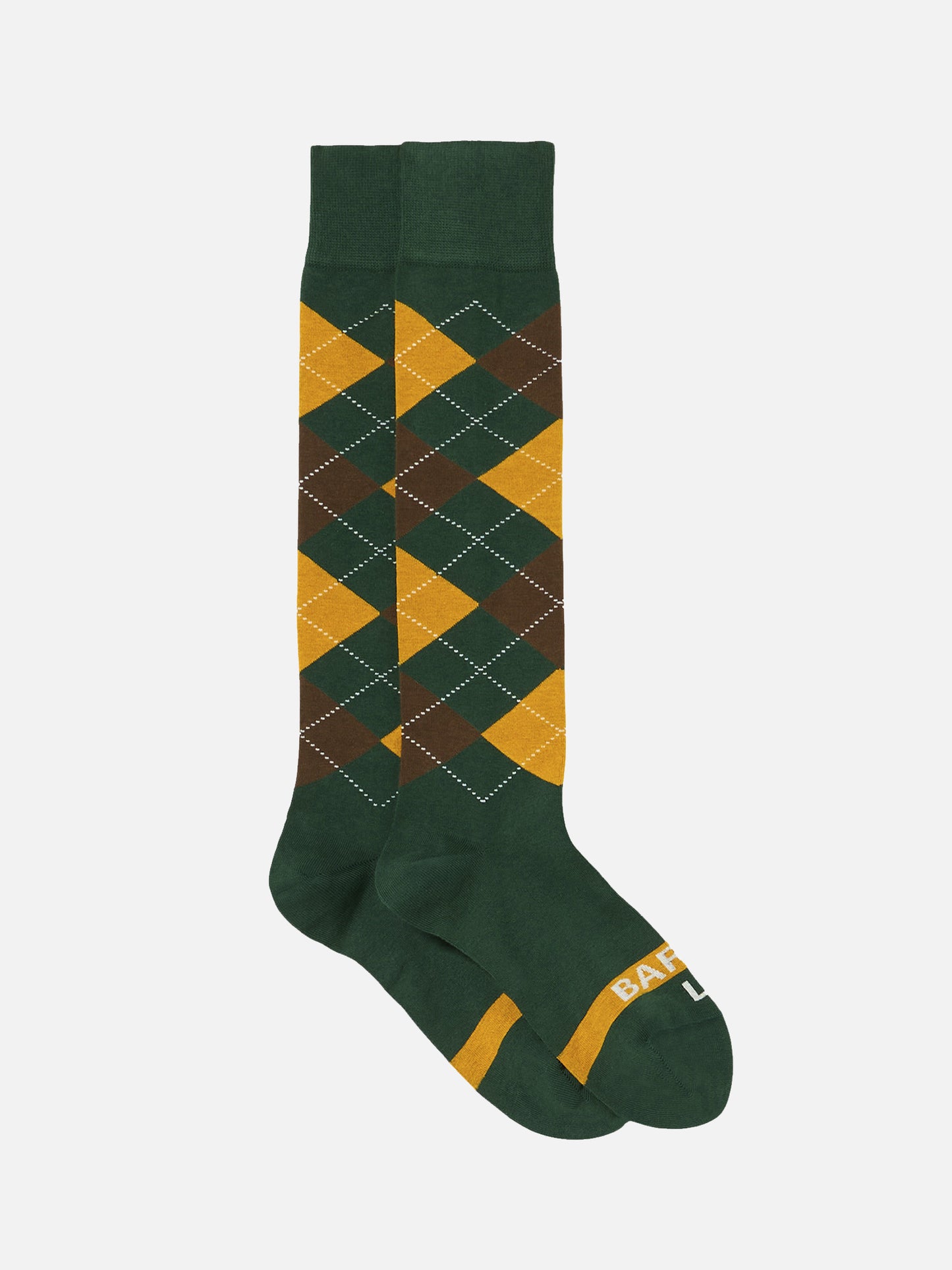 Man long socks with green argyle print - MC2 Saint Barth