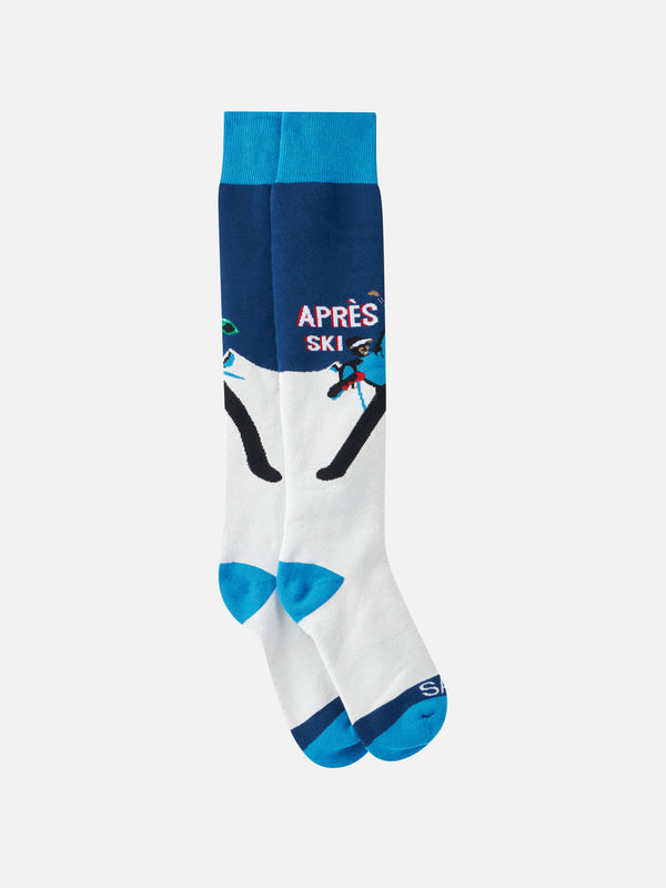 Lange Herrensocken mit Après-Ski-Aufdruck