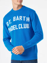 Maglia da uomo con scritta St. Barth Padel Club