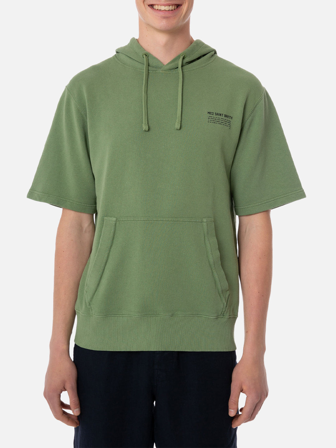 Man short sleeve hoodie - MC2 Saint Barth