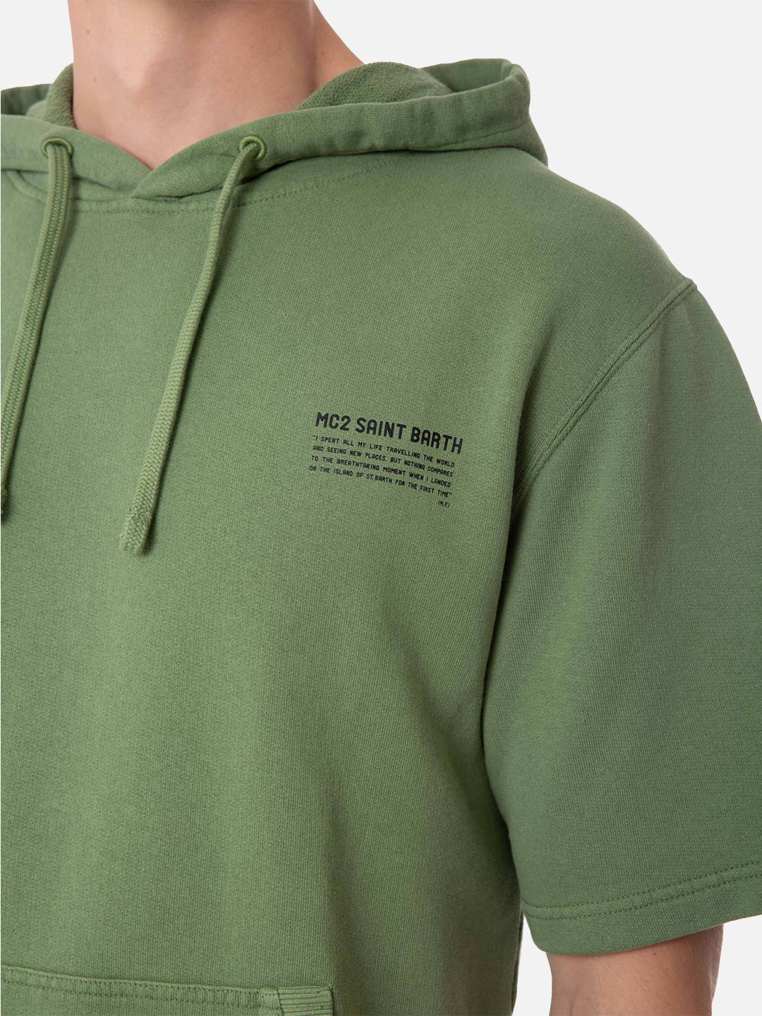 Man short sleeve hoodie - MC2 Saint Barth