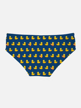 Man swim briefs with ducky print