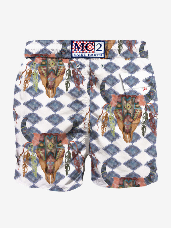 Man classic swim shorts