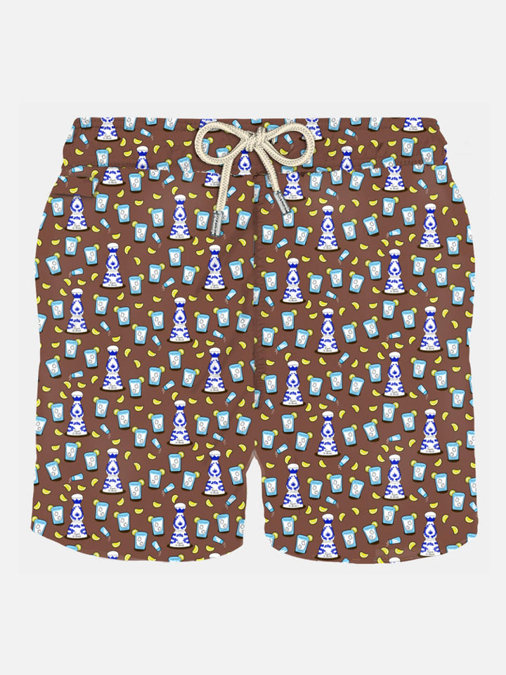 Man light fabric swim shorts with tequila print - MC2 Saint Barth
