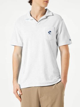Man white cotton terry polo - MC2 Saint Barth