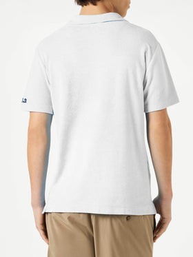 Man white cotton terry polo - MC2 Saint Barth