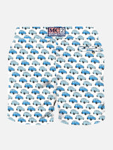 Man light fabric swim shorts with Fiat 500 car print | FIAT© 500 Special Edition