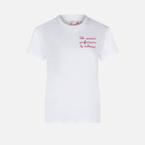 Damen-T-Shirt aus Baumwolle mit Stickerei | LA MILANESE SONDERAUSGABE