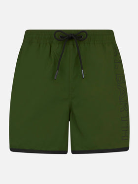 Man swim shorts with side logo and contrast - MC2 Saint Barth