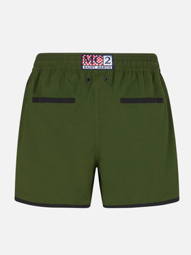 Man swim shorts with side logo and contrast - MC2 Saint Barth
