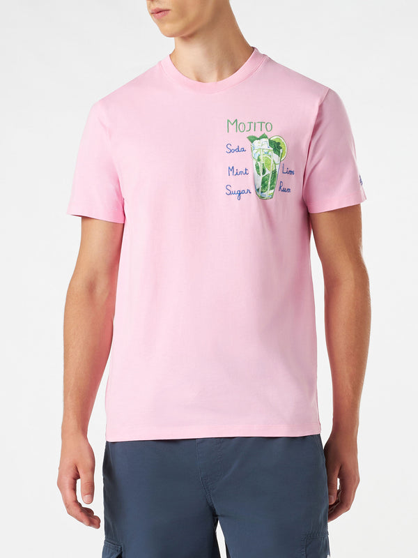 T-shirt da uomo in cotone con stampa Mojito