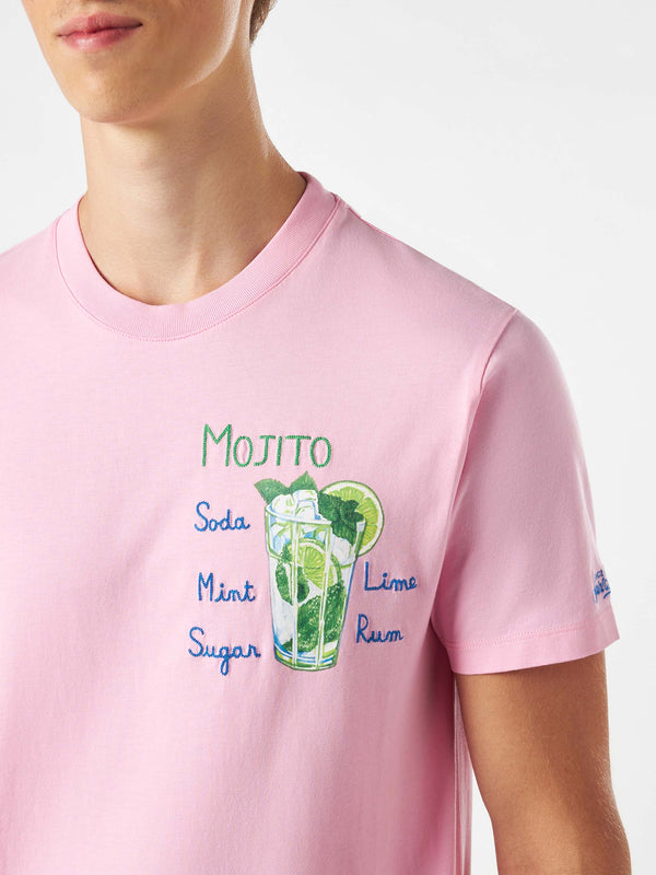 T-shirt da uomo in cotone con stampa Mojito
