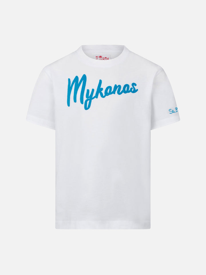 Boy t-shirt with Mykonos embroidery - MC2 Saint Barth