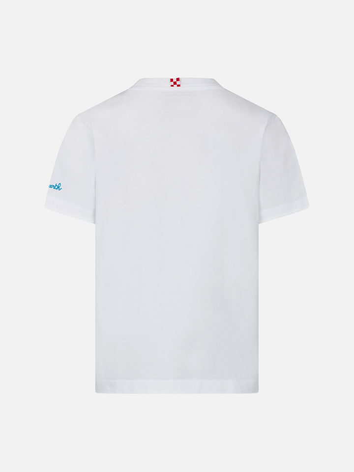 Boy t-shirt with Mykonos embroidery - MC2 Saint Barth