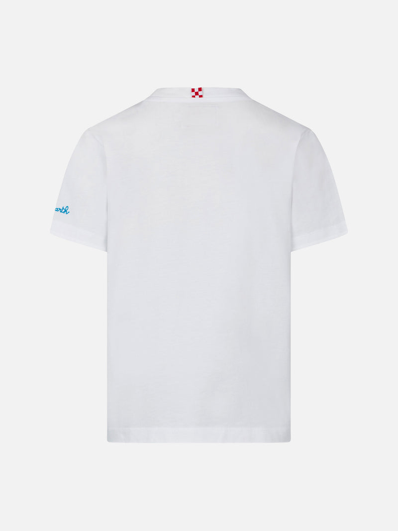 Boy t-shirt with Mykonos embroidery