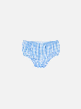 Infant bloomers Pimmy with gingham print - MC2 Saint Barth