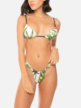 Woman triangle bikini with tropical print - MC2 Saint Barth