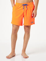 Komfort-Badeshorts für Herren in Fluo-Orange